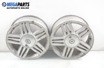 Alloy wheels for Renault Megane II (2002-2009) 16 inches, width 6.5 (The price is for two pieces)