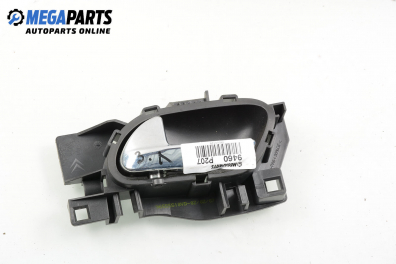 Inner handle for Peugeot 207 1.6 16V VTi, 120 hp, hatchback, 5 doors, 2008, position: rear - left