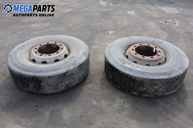 Set of steel wheels with tires for Scania 4 - series (1995- )