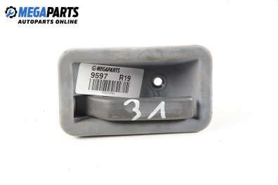 Inner handle for Renault 19 1.4, 58 hp, hatchback, 5 doors, 1990, position: rear - left