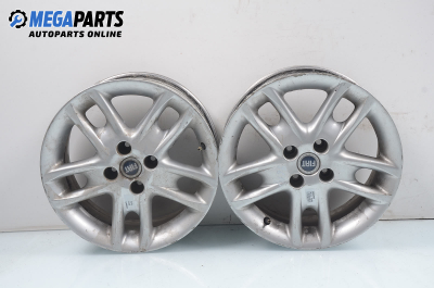 Alloy wheels for Fiat Punto (1999-2003) 15 inches, width 6 (The price is for two pieces)