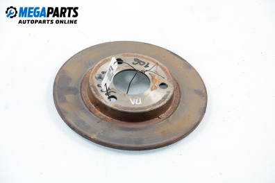 Brake disc for Peugeot 106 1.0, 50 hp, 3 doors, 1997, position: front