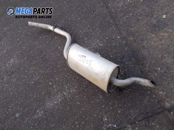 Rear muffler for Fiat Punto 1.2, 60 hp, hatchback, 2004