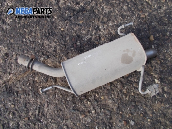 Rear muffler for Opel Corsa C 1.7 DTI, 75 hp, hatchback, 2001