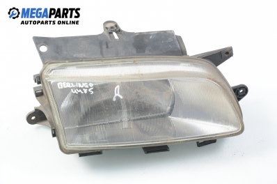 Headlight for Citroen Berlingo 1.9 D, 70 hp, passenger, 1998, position: right