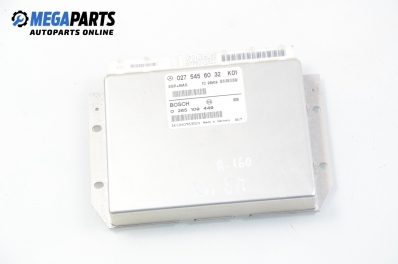 ABS/ESP control module for Mercedes-Benz A-Class W168 1.6, 102 hp, 1998 № Bosch 0 265 109 449