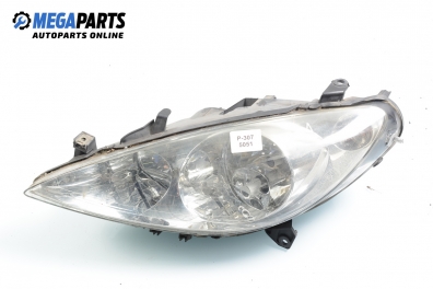 Headlight for Peugeot 307 2.0 HDi, 107 hp, hatchback, 5 doors, 2004, position: left