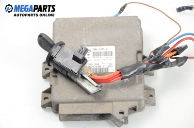 ECU incl. ignition key and immobilizer for Peugeot 106 1.4, 75 hp, 5 doors, 1999 № IAW 1AP.81