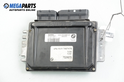 ECU for Mini Cooper (R50, R53) 1.6, 90 hp, hatchback, 3 doors, 2001 № Siemens S118012001