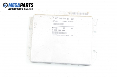 ESP+BAS module for Mercedes-Benz A-Class W168 1.6, 102 hp, 5 doors, 2000 № Bosch 0 265 109 449