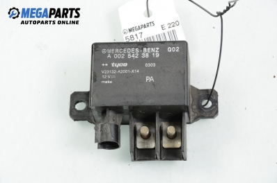 Battery overload relay for Mercedes-Benz E-Class 211 (W/S) 2.2 CDI, 150 hp, sedan, 2003 № A 002 542 38 19