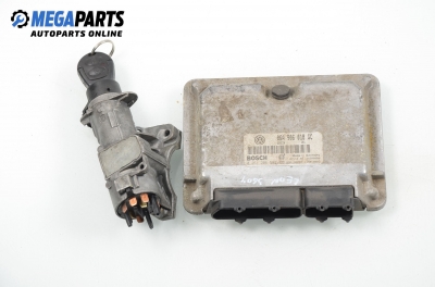 ECU mit zündschlüssel für Seat Leon (1M) 1.8 20V, 125 hp, 5 türen, 2000 № Bosch 0 261 206 587