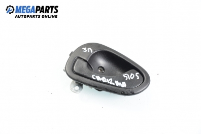 Inner handle for Mitsubishi Carisma 1.8, 115 hp, sedan, 1997, position: rear - left