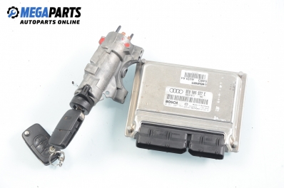 ECU cu cheie de contact pentru Audi A4 (B6) 2.0, 130 cp, combi automat, 2002 № Bosch 0 261 207 754