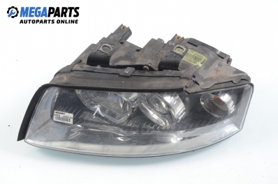 Headlight for Audi A4 (B6) 2.0, 130 hp, station wagon automatic, 2002, position: left Valeo № 8E0 941 003 G