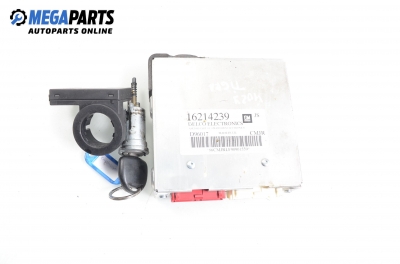 ECU incl. ignition key and immobilizer for Opel Tigra 1.4 16V, 90 hp, 1999 № GM 16214239