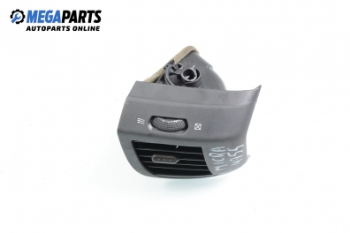 AC heat air vent for Nissan Micra (K12) 1.2 16V, 80 hp, hatchback, 2005, position: left