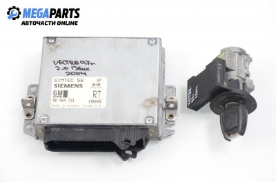 ECU mit zündschlüssel für Opel Vectra B 2.0 16V, 136 hp, combi, 1997 № GM 90 464 731 RT