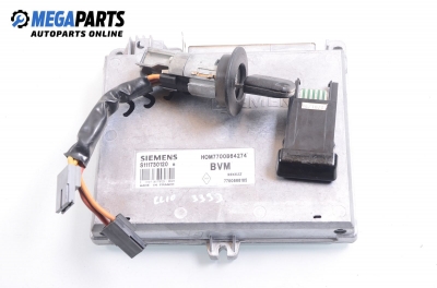ECU incl. ignition key and immobilizer for Renault Clio I 1.2, 58 hp, hatchback, 5 doors, 1996  № HOM7700864274