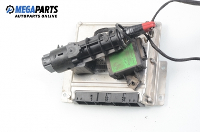 ECU incl. ignition key and immobilizer for Alfa Romeo 156 2.4 JTD, 136 hp, sedan, 2000 № BOSCH 0 281 010 022