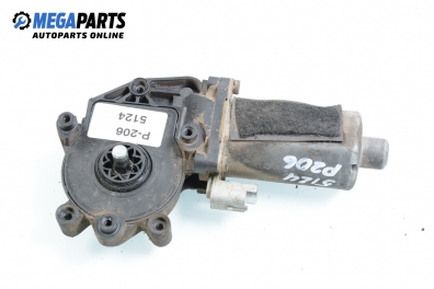 Motor macara geam for Peugeot 206 1.9 D, 69 hp, hatchback, 2001, position: stânga - fața