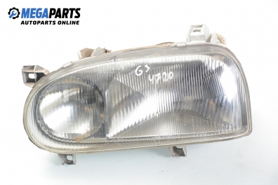 Headlight for Volkswagen Golf III 1.6, 101 hp, 5 doors, 1997, position: left Depo