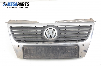 Grill for Volkswagen Passat (B6) 2.0 TDI, 140 hp, station wagon automatic, 2005