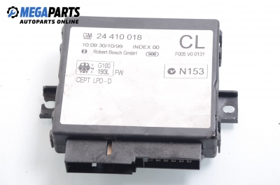 Central lock module for Opel Zafira A 2.0 16V DI, 82 hp, 2000 № GM 24 410 018