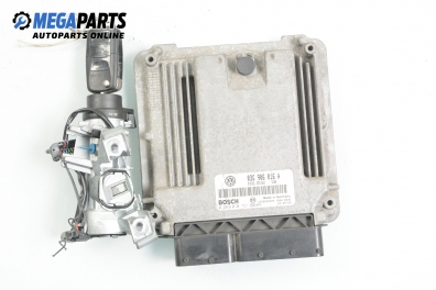 ECU mit zündschlüssel für Volkswagen Touran 1.9 TDI, 100 hp, 2003 № Bosch 0 281 010 731 / 03G 906 016 A