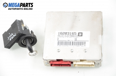 ECU incl. ignition key and immobilizer for Opel Tigra 1.4 16V, 90 hp, 1996 № GM 16203165