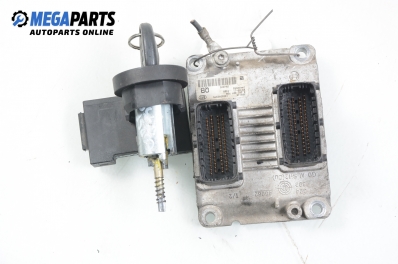 ECU incl. ignition key and immobilizer for Opel Corsa C 1.0, 60 hp, 3 doors, 2002