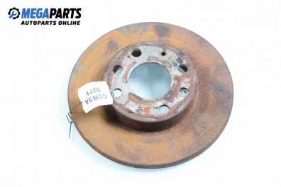 Brake disc for Opel Corsa B 1.5 D, 50 hp, 5 doors, 1995, position: front