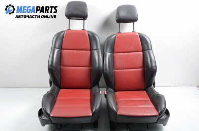 Leather seats for Peugeot 307 1.6, 110 hp, cabrio, 2001