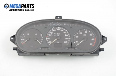 Instrument cluster for Renault Megane 1.6, 90 hp, hatchback, 5 doors, 1996