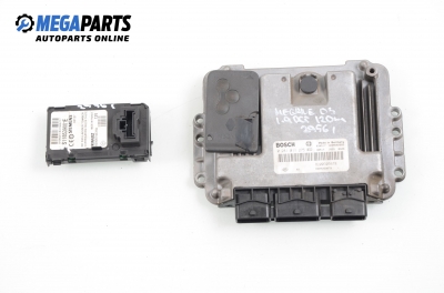 ECU incl. card and reader for Renault Megane 1.9 dCi, 120 hp, hatchback, 3 doors, 2003 № Bosch 0 281 011 275