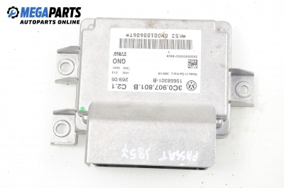 Parking brake module for Volkswagen Passat (B6) 2.0 TDI, 140 hp, station wagon automatic, 2005 № 3C0 907 801 B