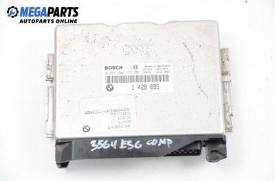 ECU für BMW 3 (E36) 1.6, 102 hp, hecktür, 3 türen, 1997 № Bosch 0 261 204 173