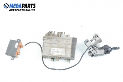 ECU incl. ignition key and immobilizer for Volkswagen Polo (6N/6N2) 1.0, 50 hp, 3 doors, 1997 № Bosch 0 261 203 931/932