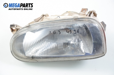 Headlight for Volkswagen Golf III 1.8, 75 hp, 5 doors, 1992, position: left DJAUTO