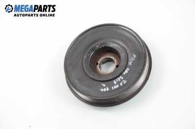 Damper pulley for Peugeot 206 2.0 HDI, 90 hp, hatchback, 3 doors, 2000