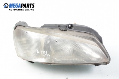 Headlight for Peugeot 106 1.0, 50 hp, 3 doors, 1999, position: right Valeo