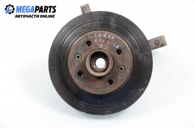 Knuckle hub for Dacia Logan 1.5 dCi, 68 hp, minivan, 5 doors, 2007, position: front - right