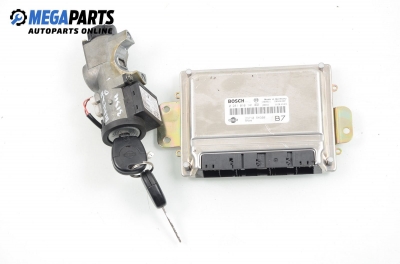 ECU incl. ignition key and immobilizer for Nissan Almera 2.2 DI, 110 hp, 3 doors, 2001 № Bosch 0 281 010 141