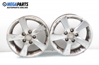 Alloy wheels for Mazda 3 (BK, 2003-2009) 16 inches, width 5.5 (The price is for two pieces)