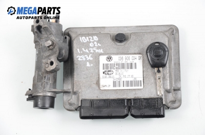 ECU cu cheie de contact pentru Seat Ibiza 1.4 16V, 75 cp, hatchback, 5 uși, 2002 № 036 906 034 GM