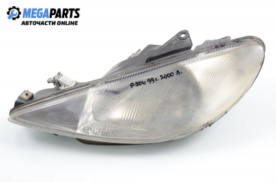 Headlight for Peugeot 206 1.4, 75 hp, hatchback, 5 doors, 1999, position: left