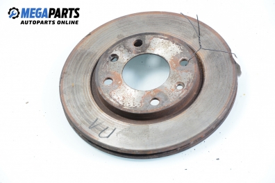 Brake disc for Peugeot 206 1.6, 89 hp, hatchback, 5 doors, 1999, position: front