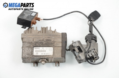 ECU mit zündschlüssel und wegfahrsperre für Volkswagen Polo (6N/6N2) 1.0, 50 hp, hecktür, 5 türen, 1996 № Bosch 0 261 203 931/932