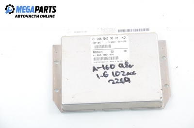 ESP + BAS module for Mercedes-Benz A W168 1.6, 102 hp, 5 doors, 1998 № Bosch 0 265 109 431