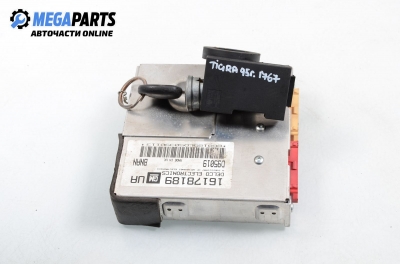 ECU incl. ignition key and immobilizer for Opel Tigra 1.4 16V, 90 hp, hatchback, 3 doors, 1995 № GM 16178189